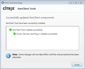 XenClient - installing tools step 5